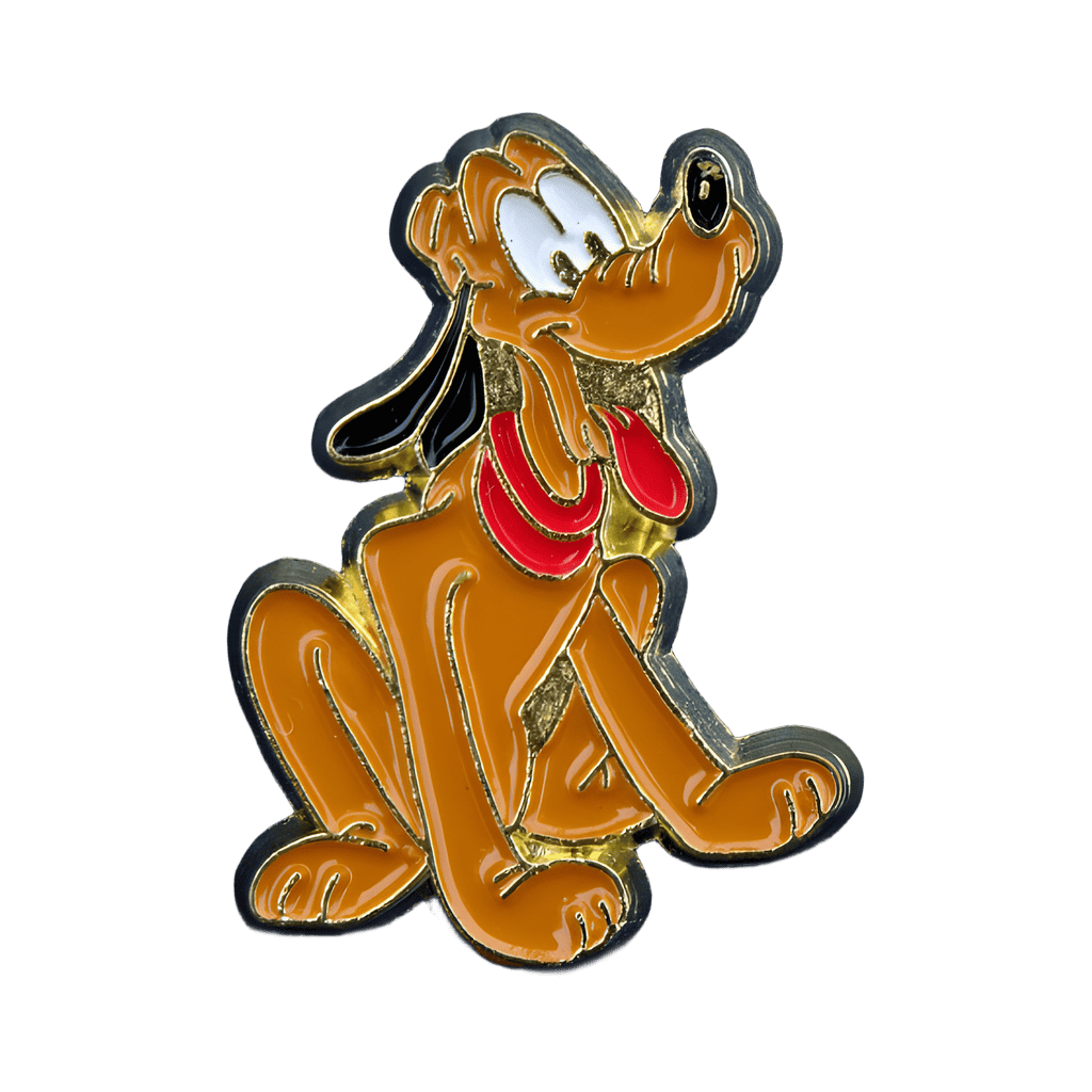 Pluto Sitting with Red Collar Disney pin