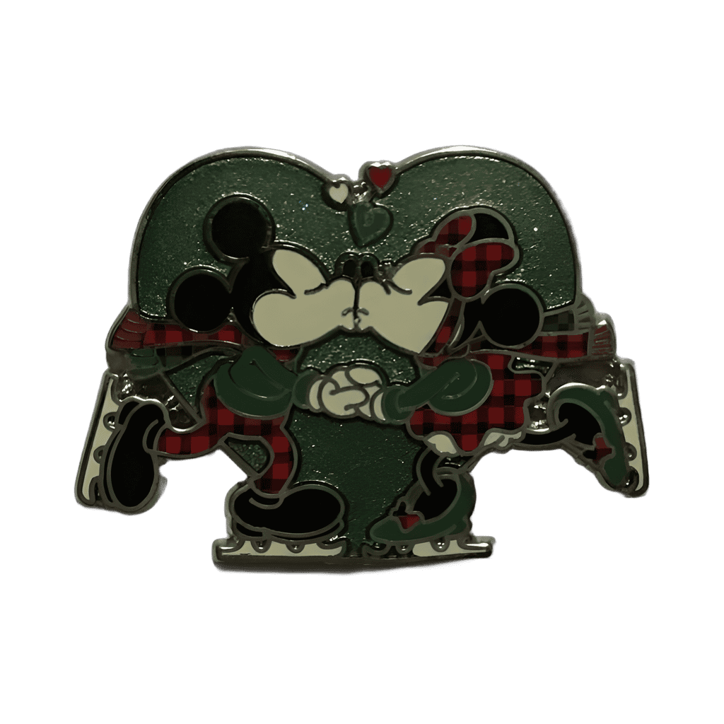Minnie Mouse and Mickey Mouse Kissing Disney pin