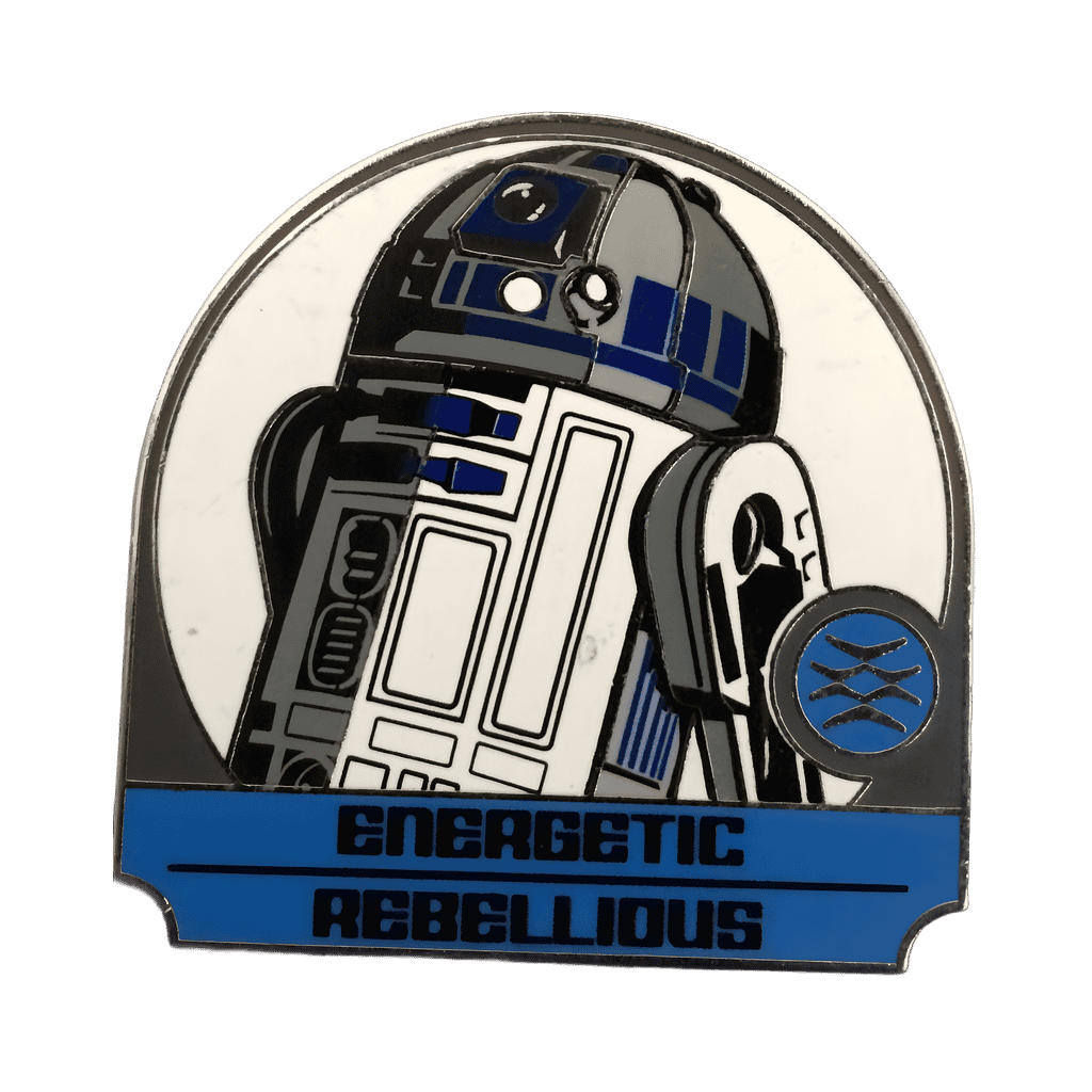 R2-D2 Energetic Rebellious CHASER Disney pin