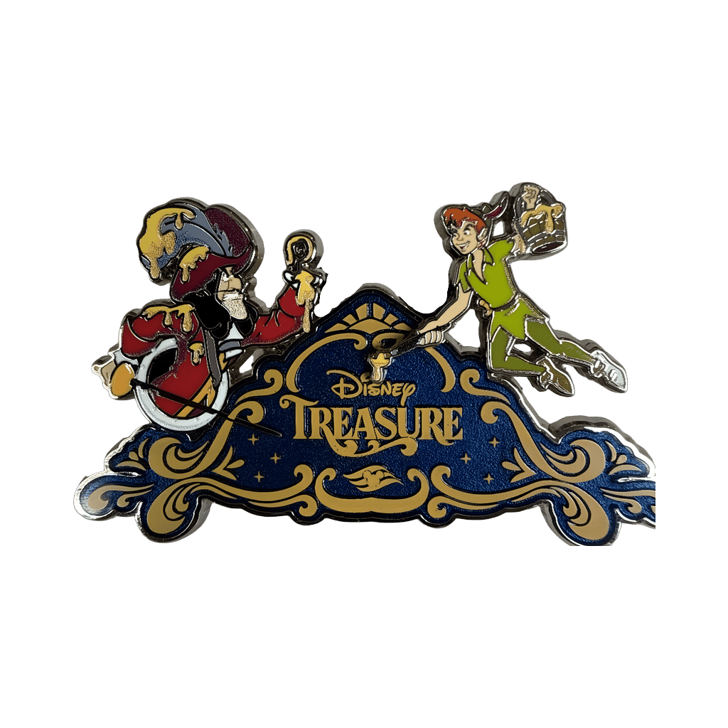 Captain Hook and Peter Pan - Painting the Back of the Ship Disney pin