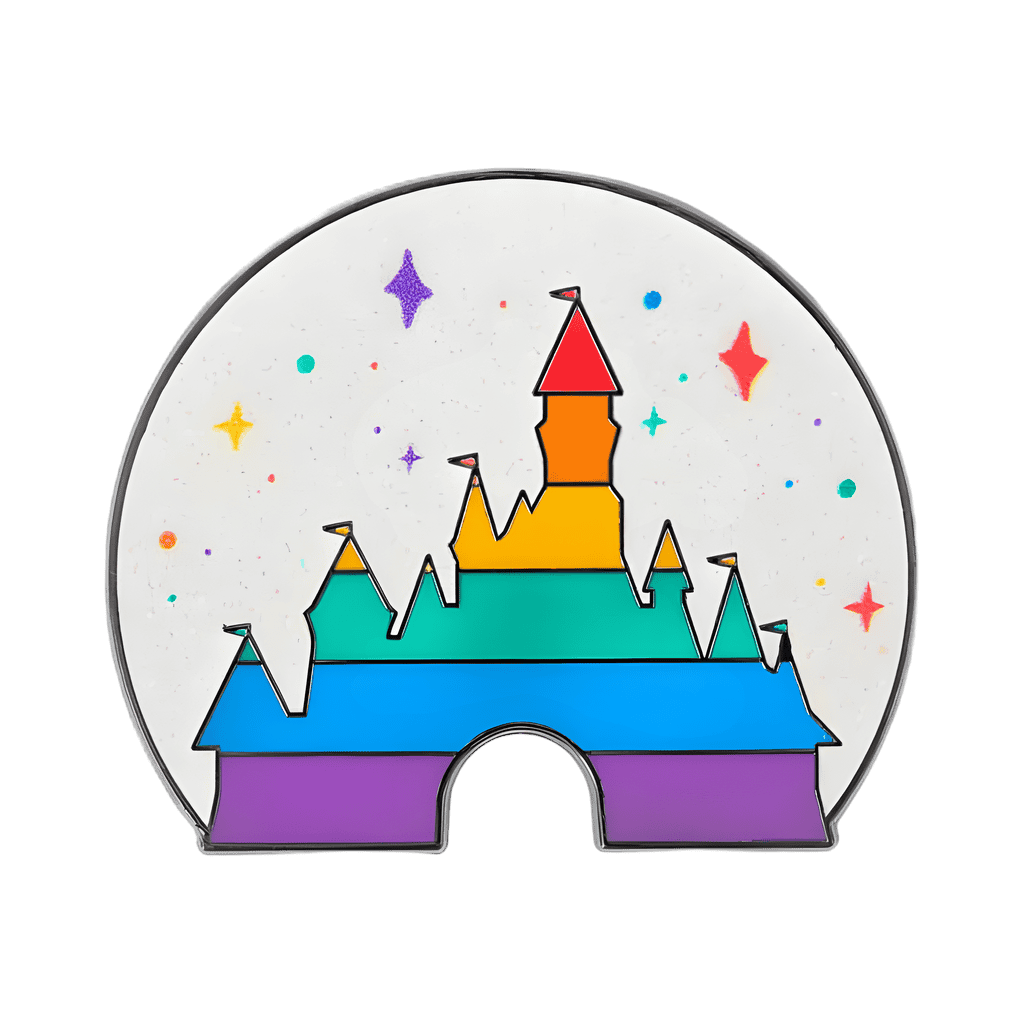 Rainbow Castle Disney pin