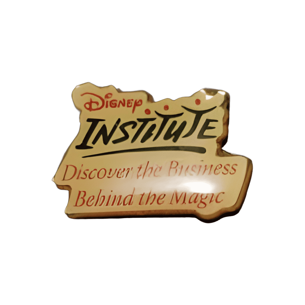 Experience the Business Behind the Magic Logo (Purple Version) Disney pin