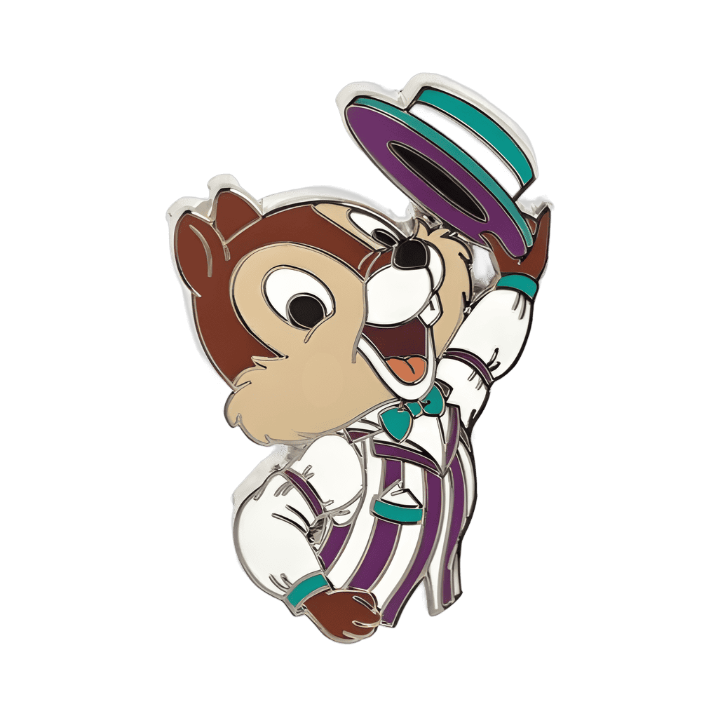 Dapper Dan Classic Characters Booster Set - Chip as Purple Dapper Dan Disney pin