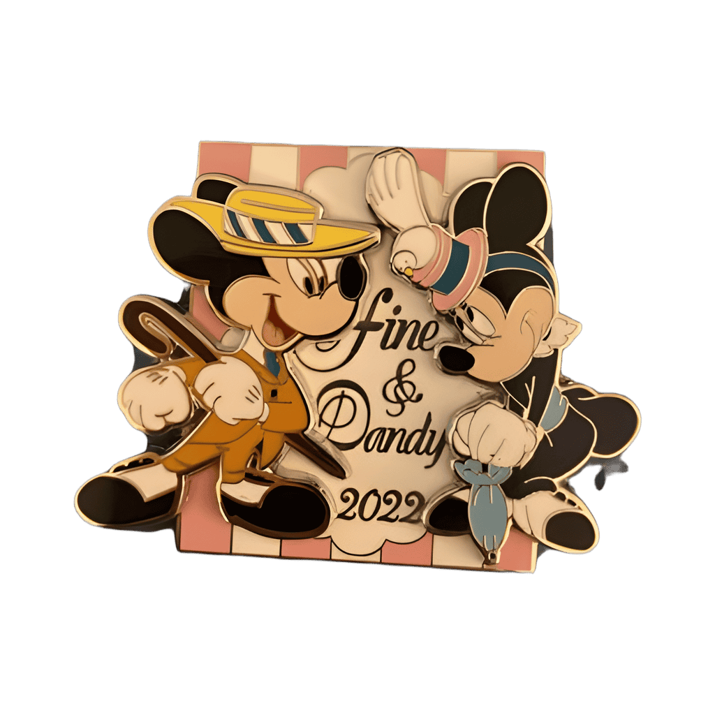 Fine & Dandy Mickey and Minnie Disney pin
