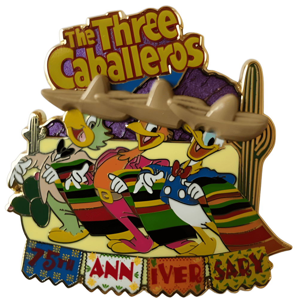 The Three Caballeros 75th Anniversary Disney pin