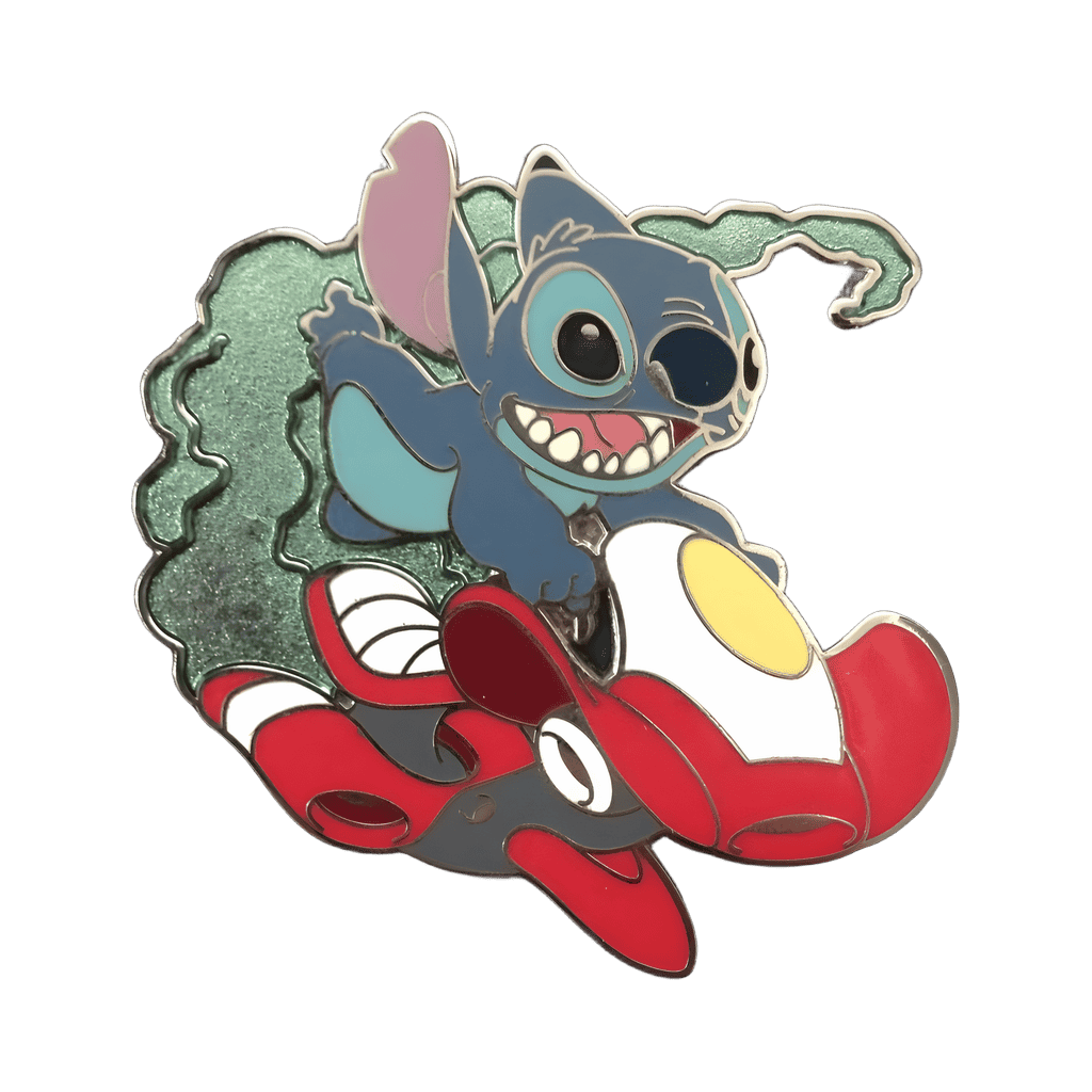 Stitch Riding a Spaceship Disney pin
