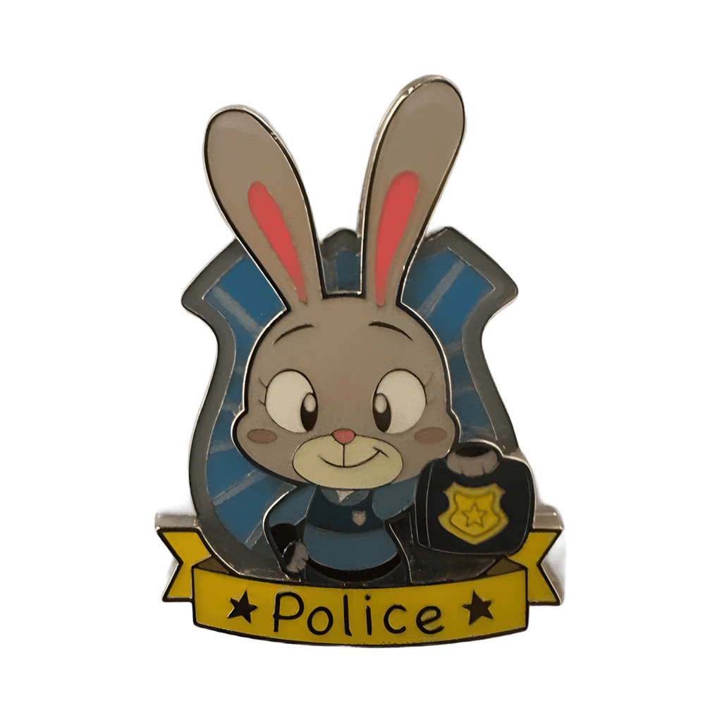 Judy Hopps Cute Police Badge Disney pin