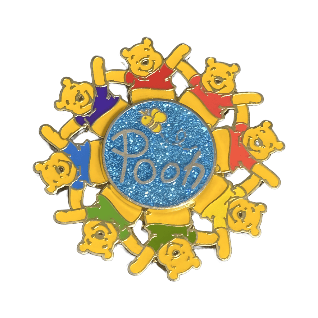 Pooh rainbow spinner Disney pin