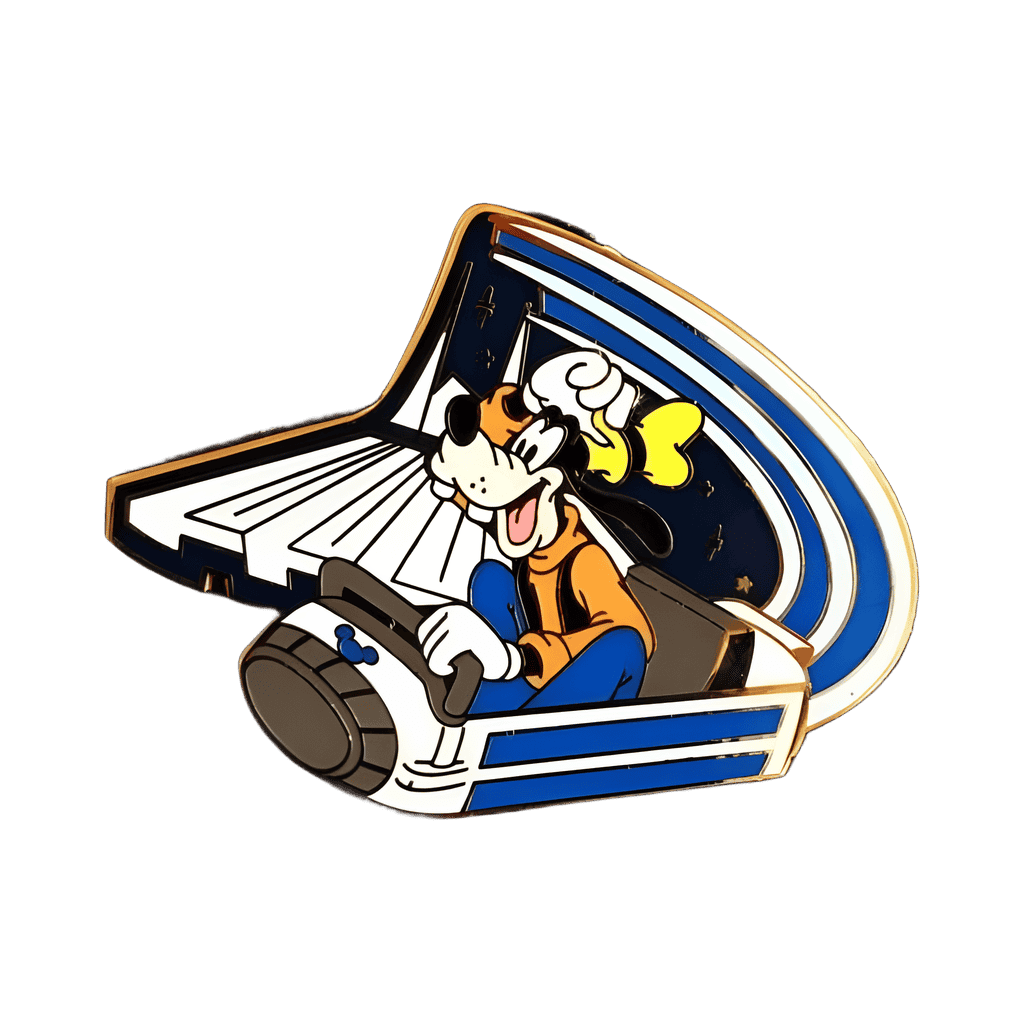 Goofy on Space Mountain Disney pin