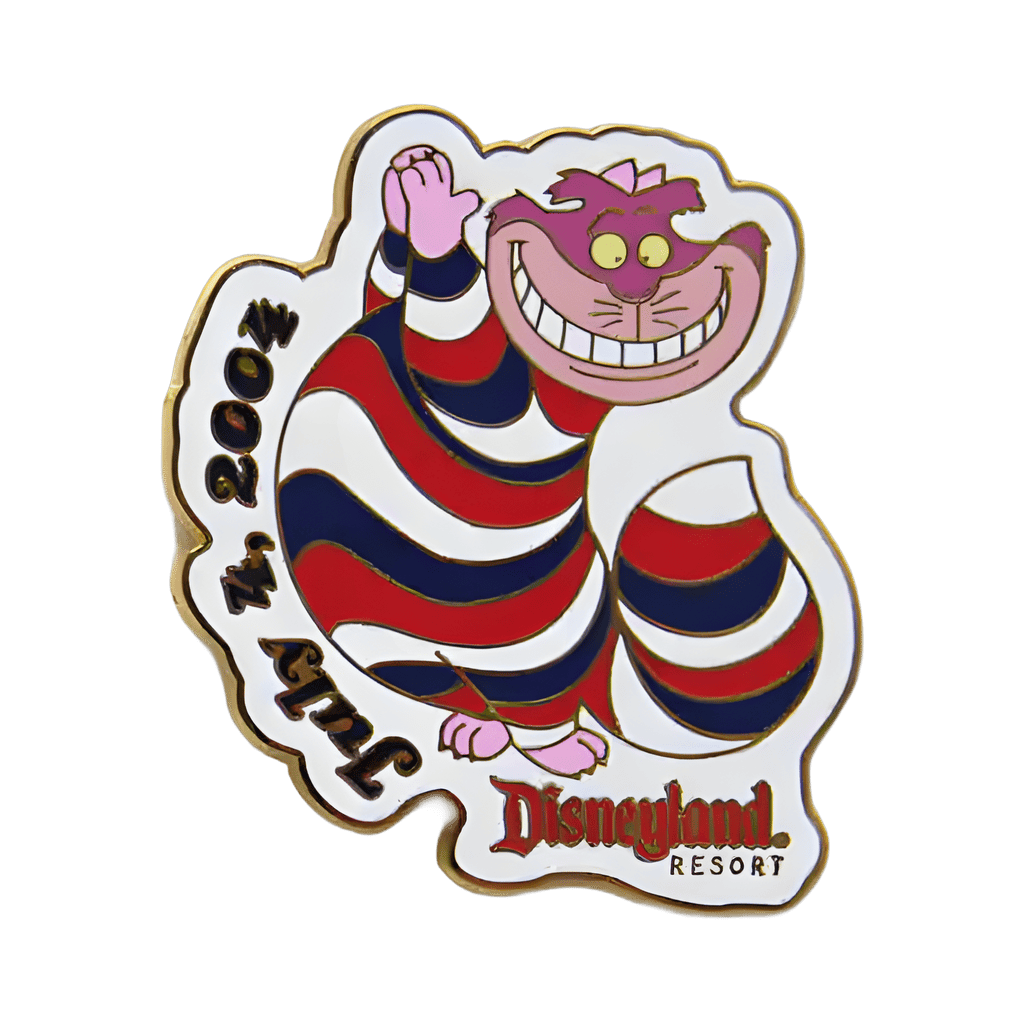 DLR-4th of July 2004-Cheshire Cat in Red, White and Blue Disney pin