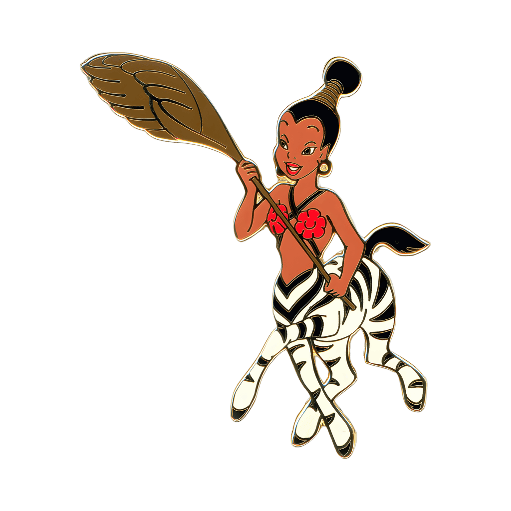Zebra Centaurette Carrying a Frond Fan Disney pin