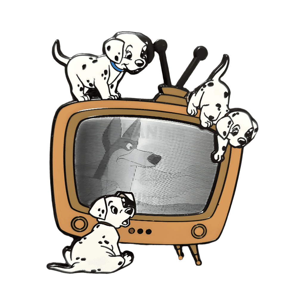 Puppies and TV Disney pin