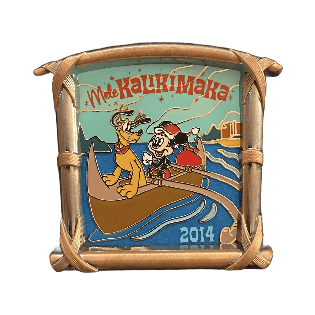 2014 - Mickey and Pluto in Va'a Canoe Disney pin
