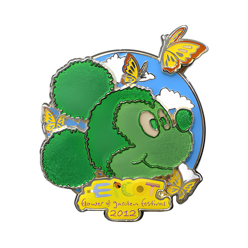 Mickey Topiary with butterflies Disney pin