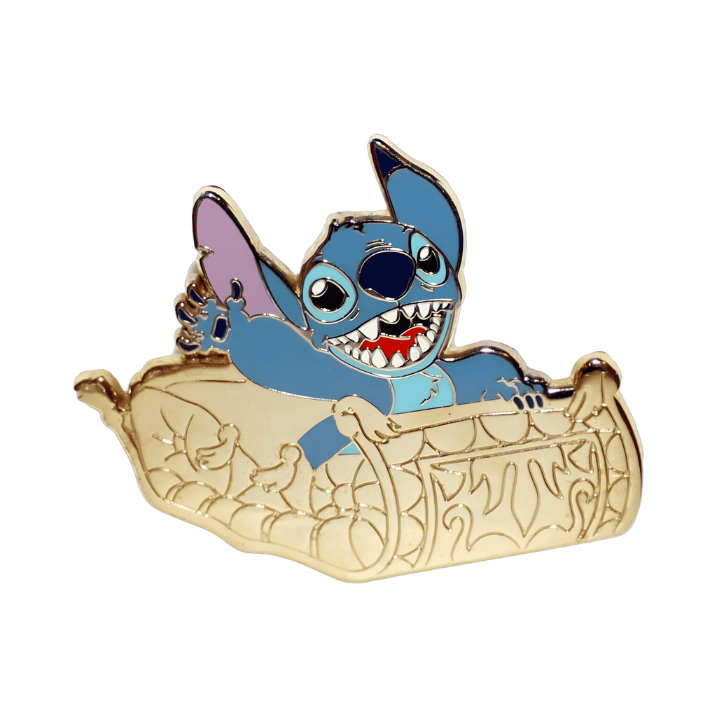Stitch Riding the Magic Carpets of Aladdin - Chaser Disney pin