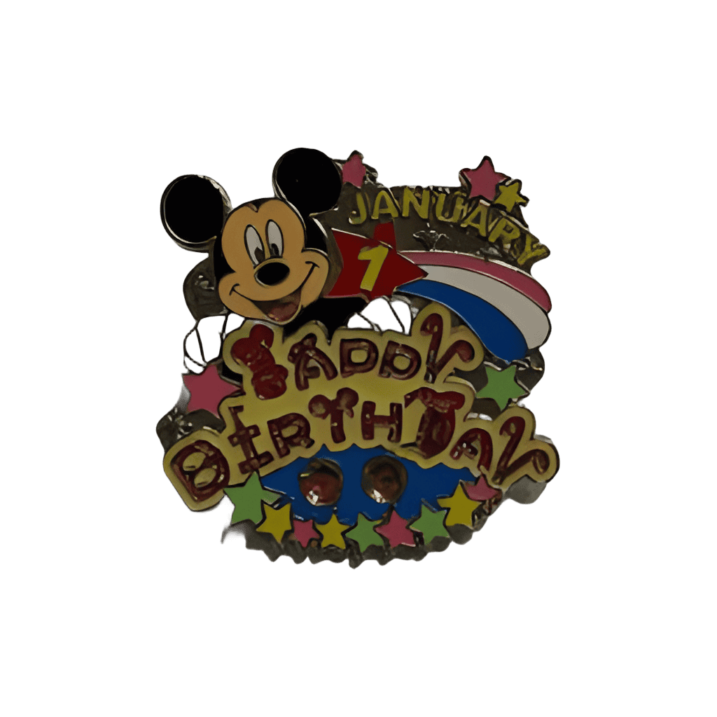 January (Mickey Mouse) Disney pin