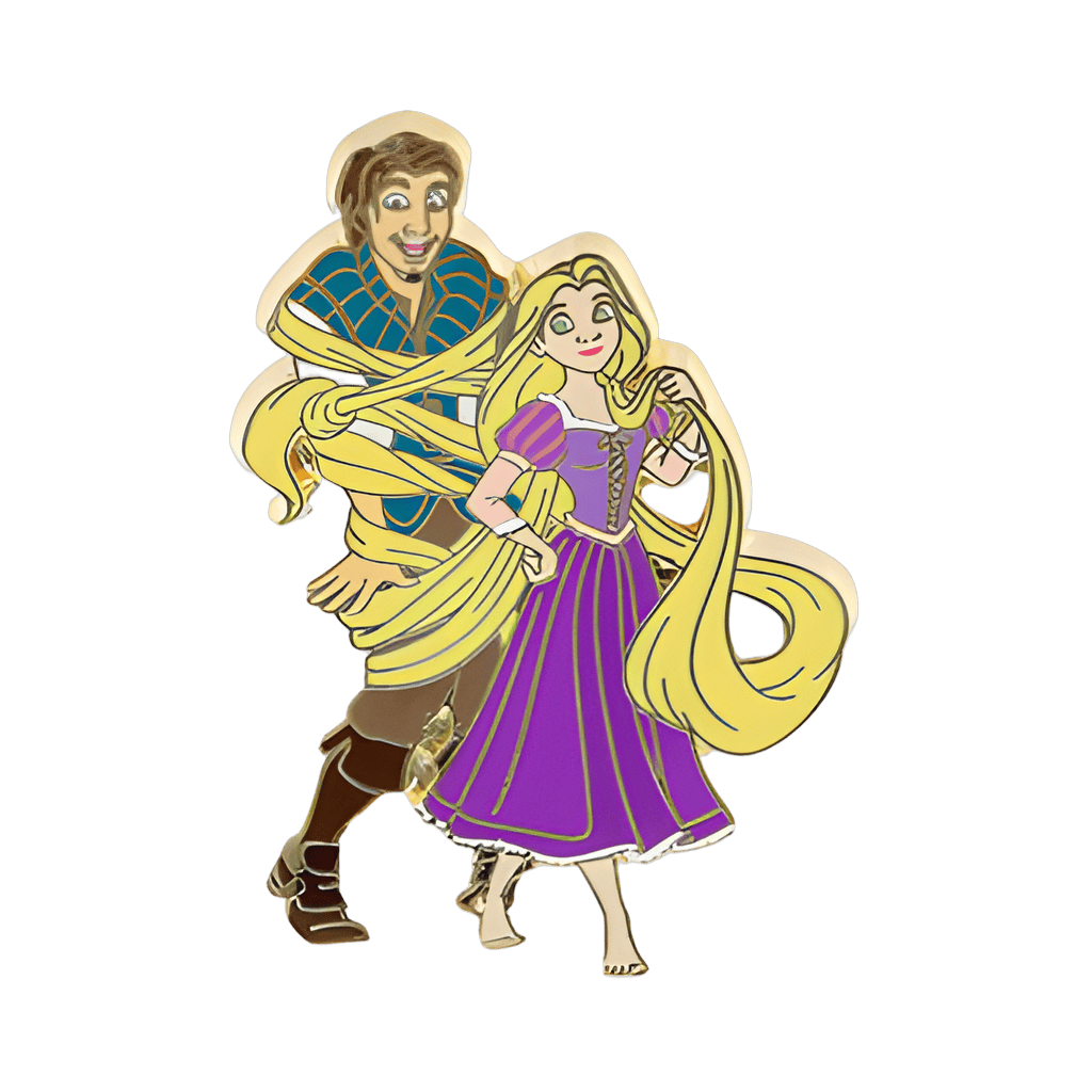 Flynn Tangled Up in Rapunzel's Hair Disney pin