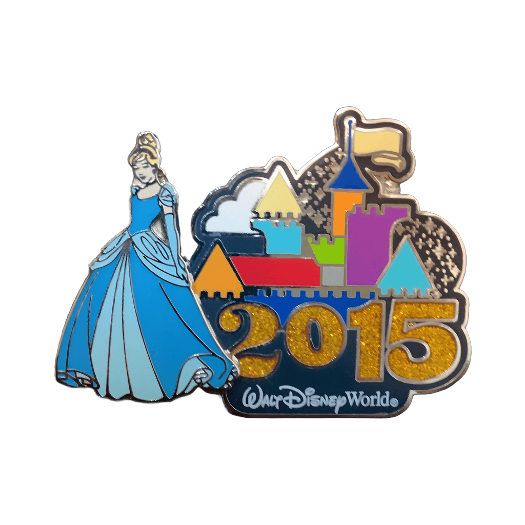 2015 Dated Logo with Cinderella Disney pin