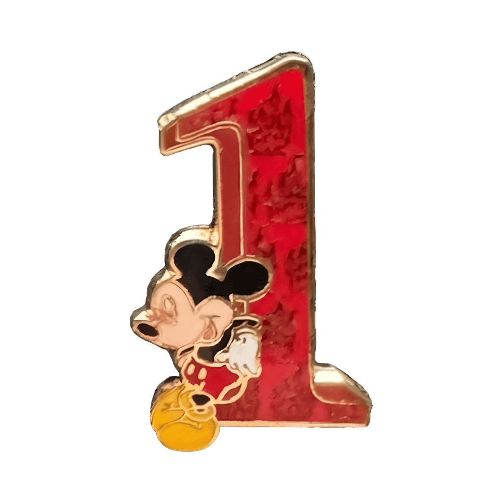 Park Icon Numbers Boxed Set — Mickey One Disney pin