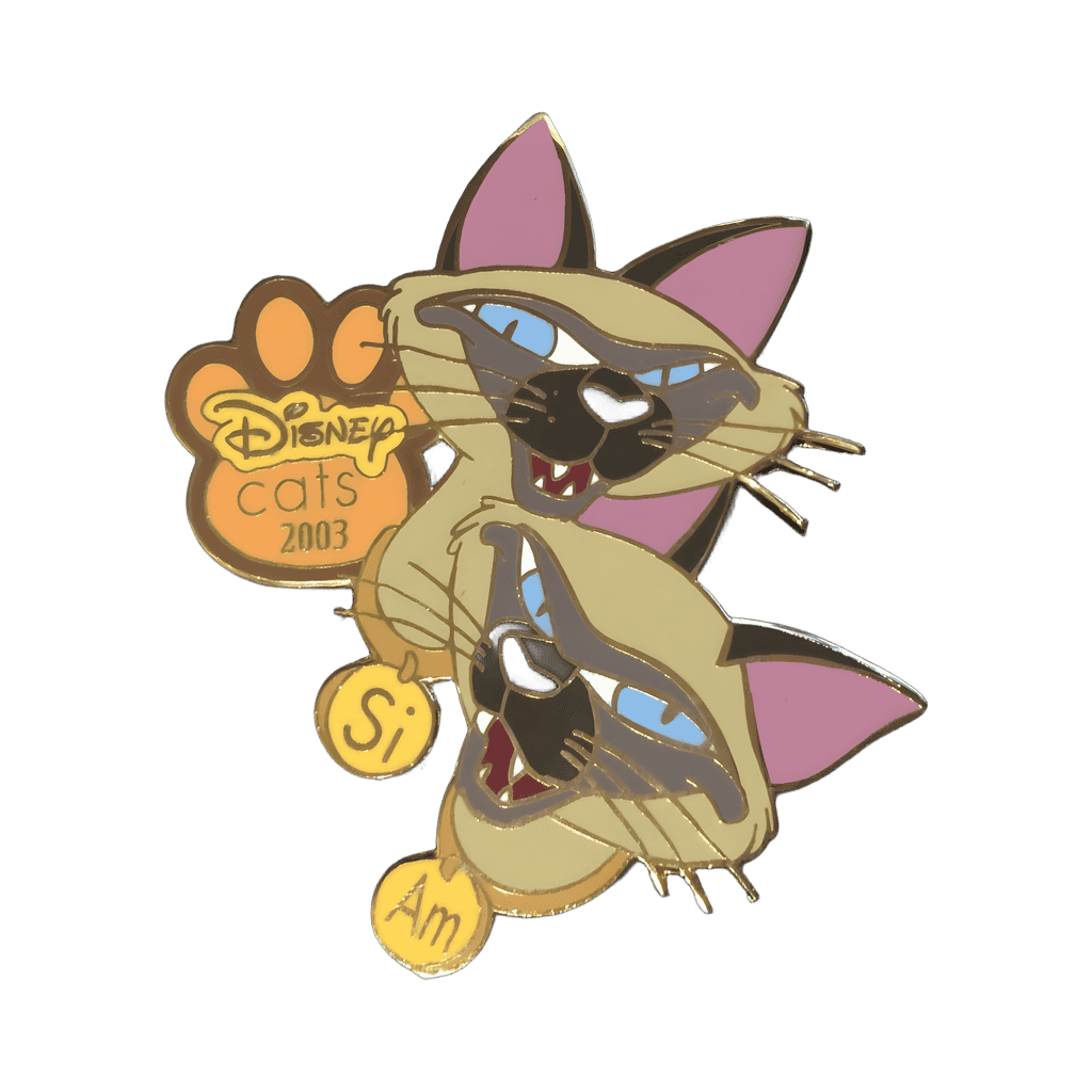 Oversized Si & Am Disney pin