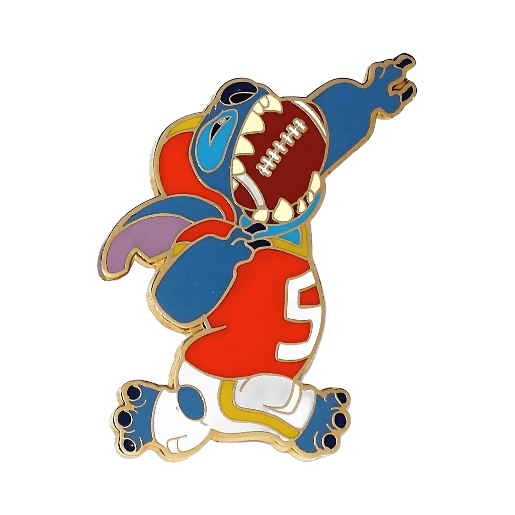 Stitch football player Disney pin