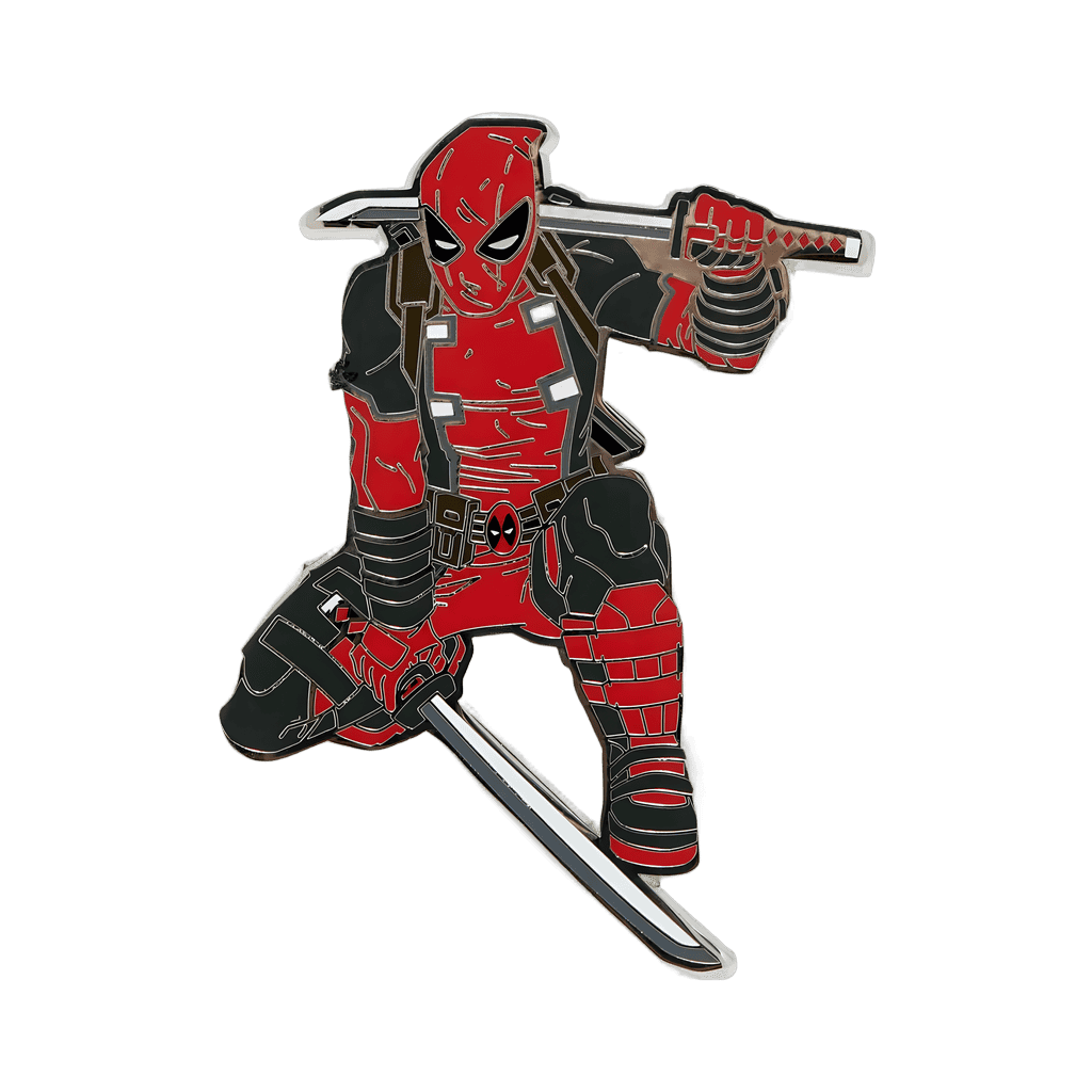 Deadpool Holding a pair of Katanas Disney pin
