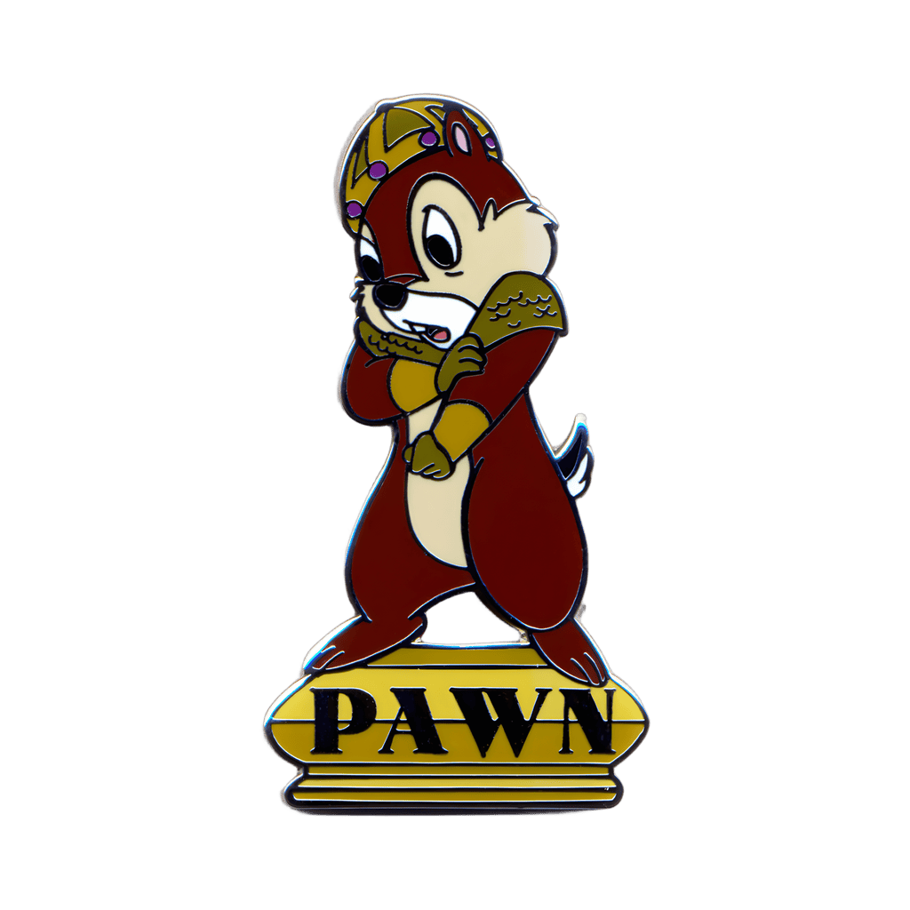 Chip - Gold Pawn #3 Disney pin