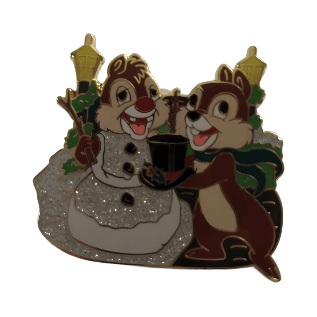 Chip and Dale Singing Christmas Carols Disney pin
