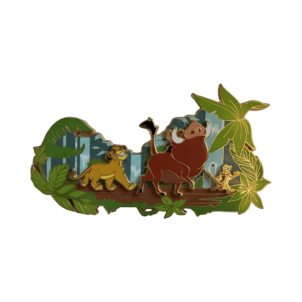 Simba, Pumbaa and Timon Walking on Log Disney pin