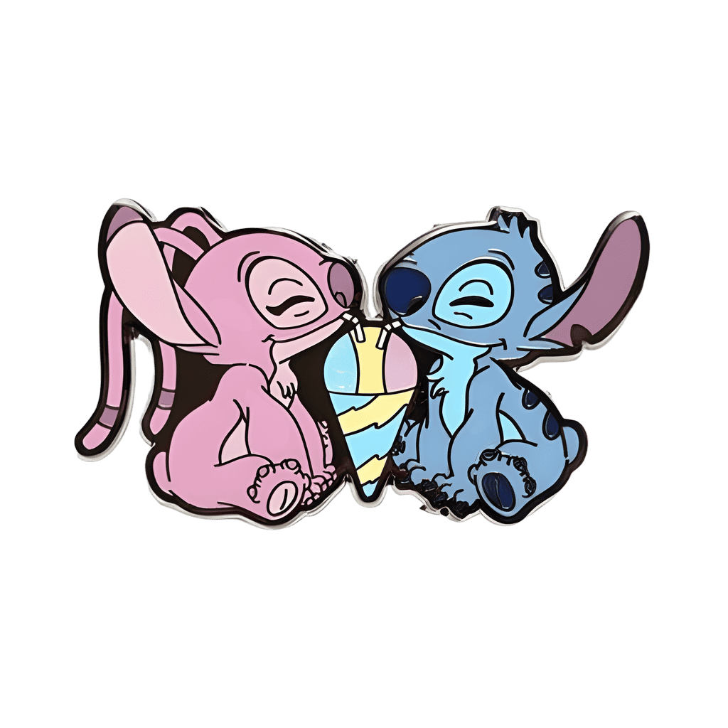Stitch and Angel Glitter Chase Disney pin