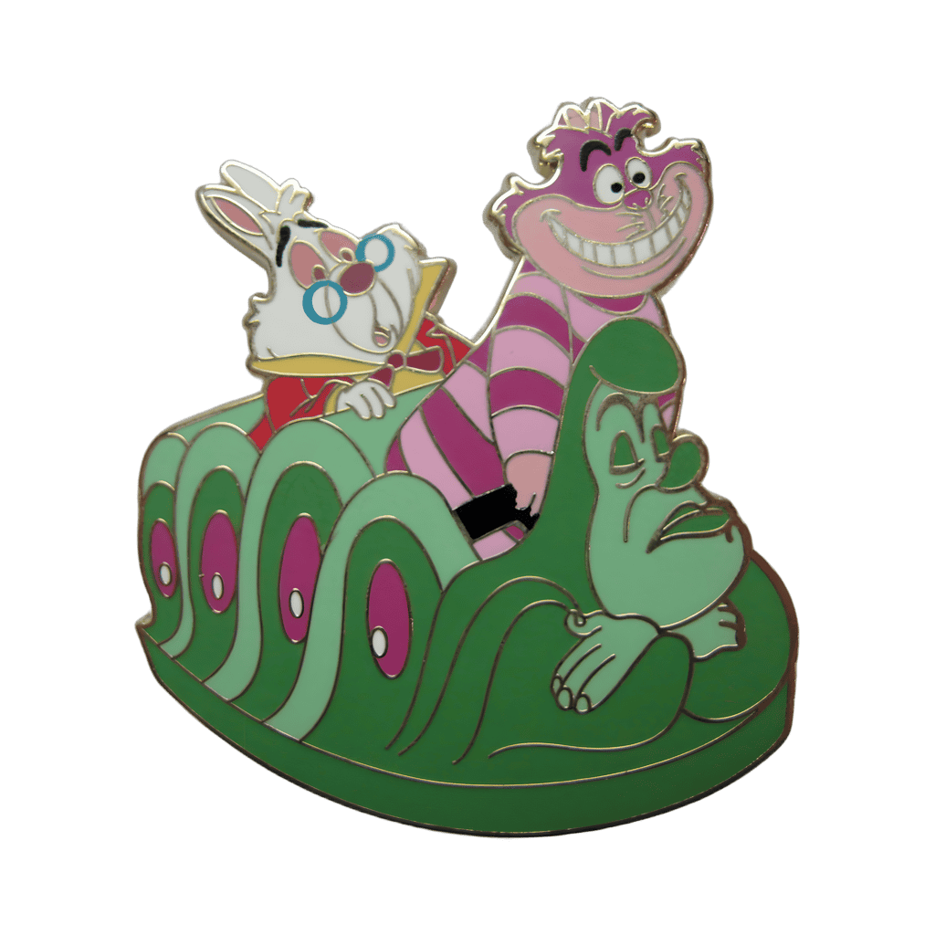 Cheshire Cat and White Rabbit Disney pin