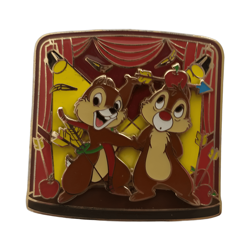 Chip & Dale on Stage Disney pin