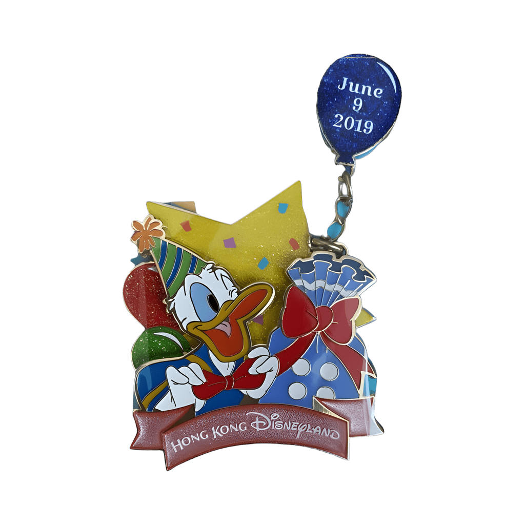2019 Donald Duck Birthday Present and Chained Balloon Disney pin