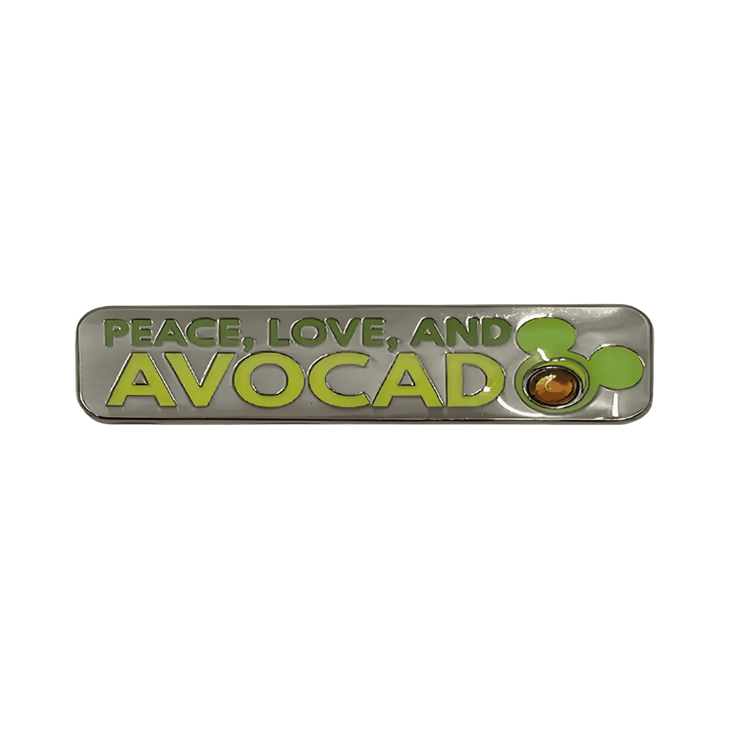 Peace, Love, and Avocado Disney pin