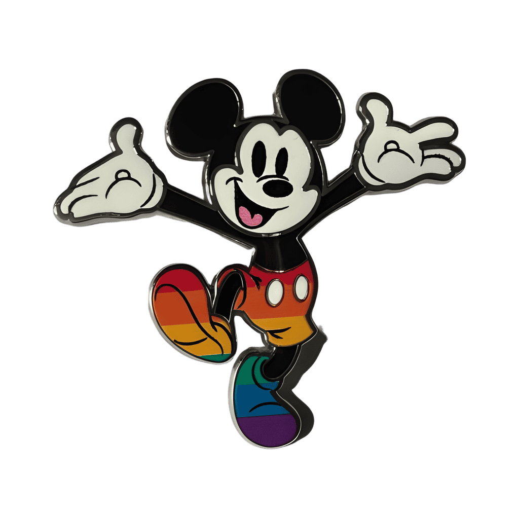 Mickey rainbow outfit Disney pin
