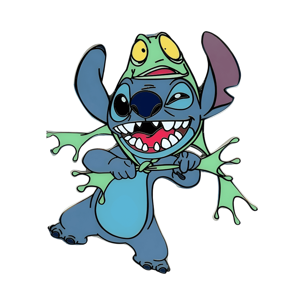 Stitch Making Frog Hat Disney pin