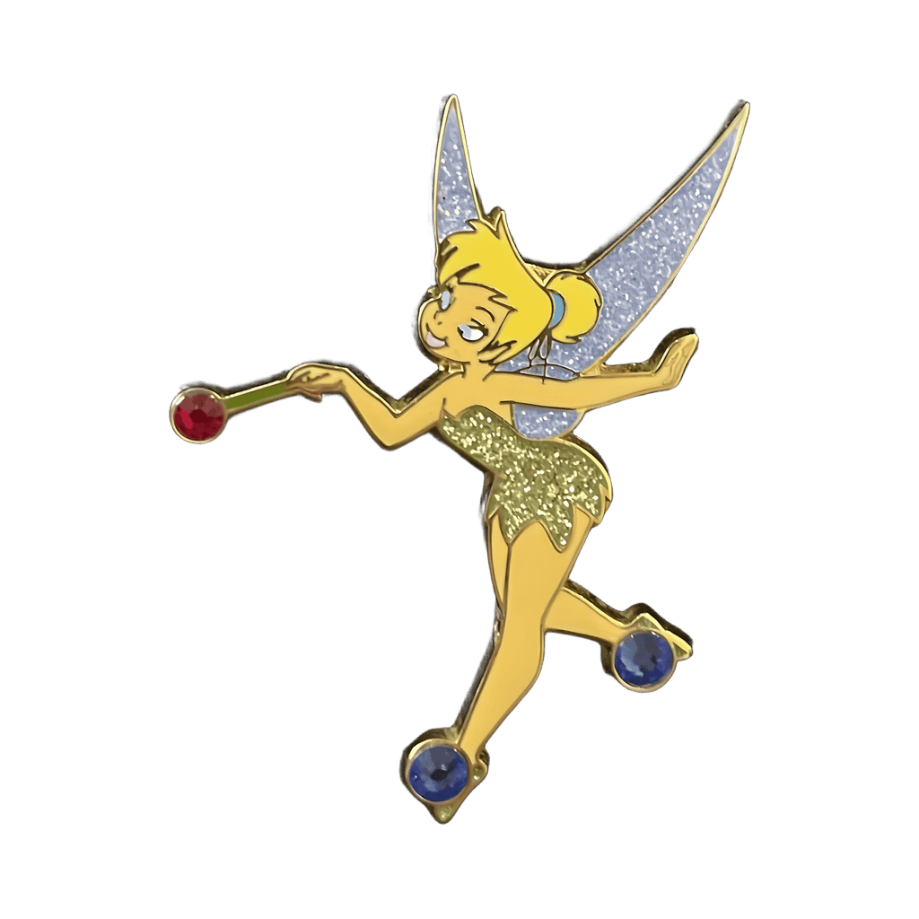 DLRP- Tinker Bell with Blue Jeweled Shoes and Wand Disney pin