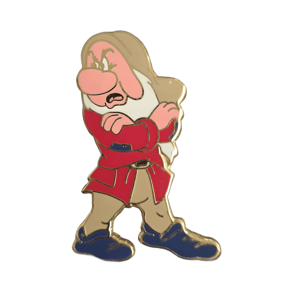 Grumpy Arms Crossed Disney pin