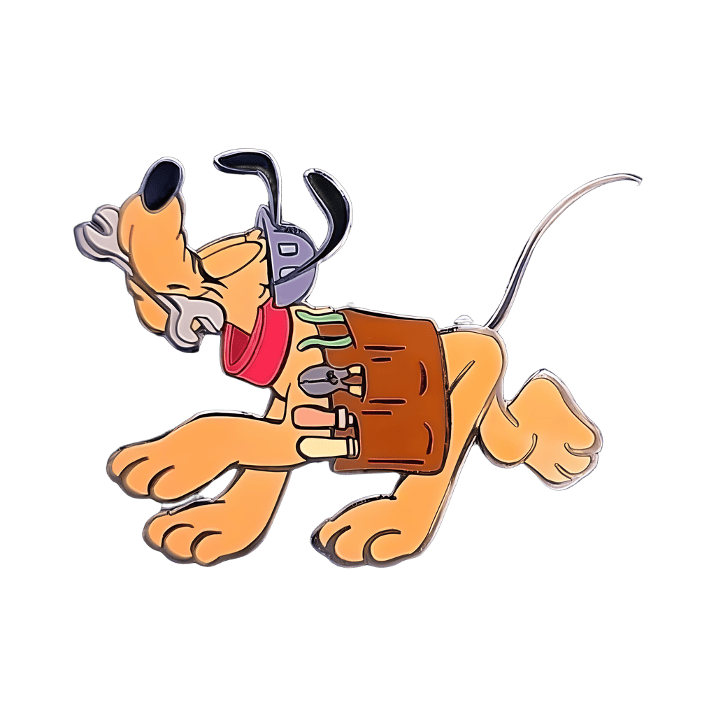 Pluto Wearing a Tool Belt and Hard Hat Disney pin