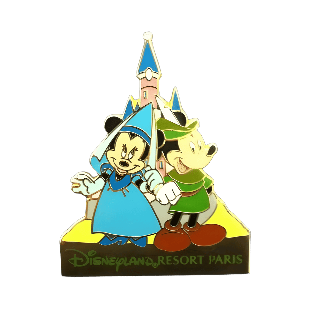 Mickey and Minnie Disneyland Paris Castle Series Disney pin
