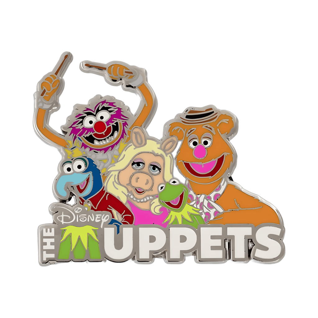 Kermit, Miss Piggy, Fozzie, Gonzo, and Animal Logo Disney pin