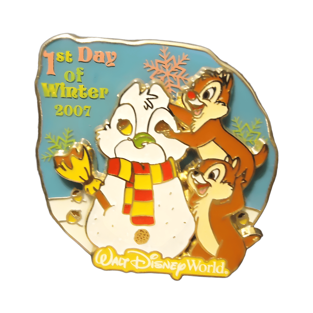 Chip & Dale First Day of Winter 2007 Disney pin
