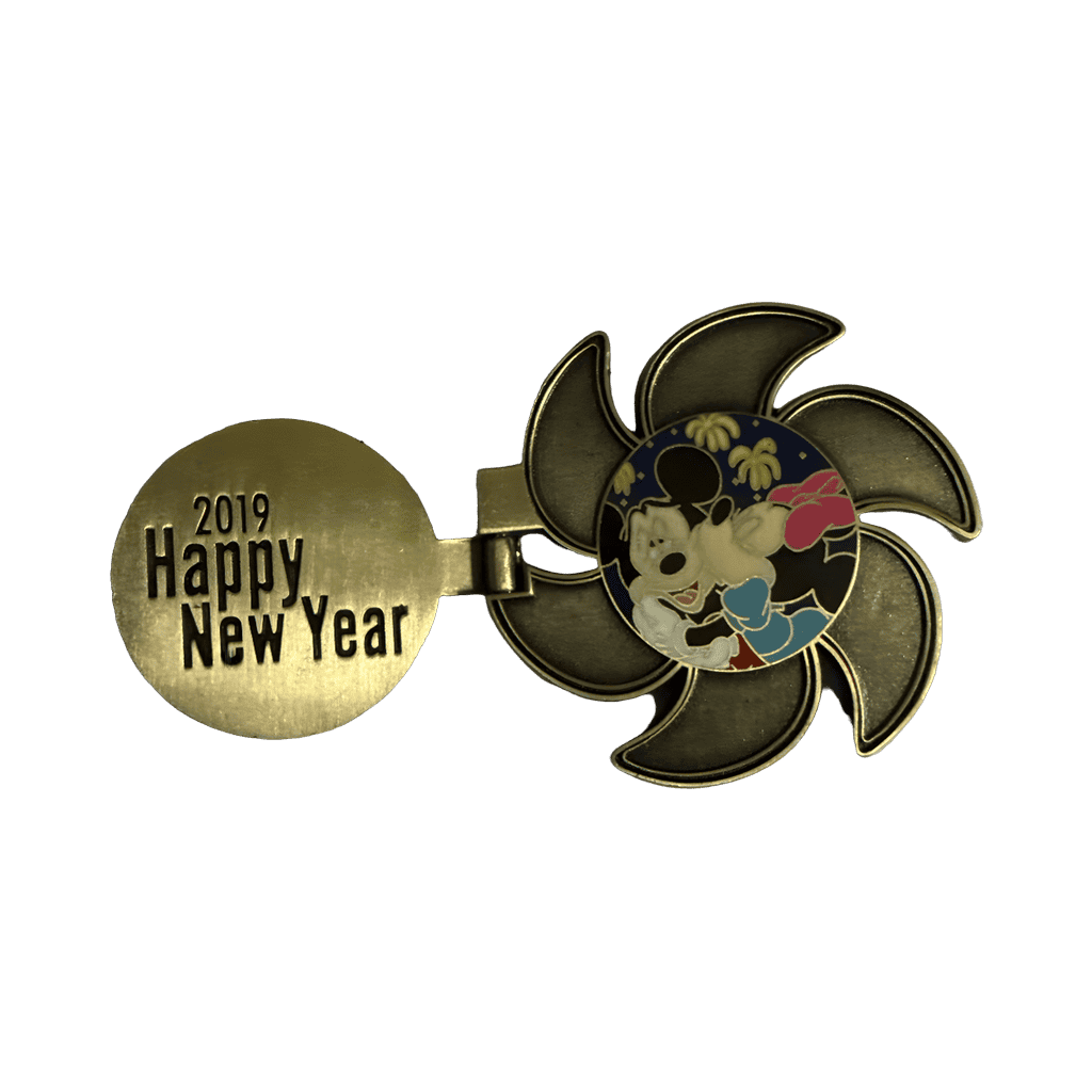 Happy New Year 2019 propeller Disney pin