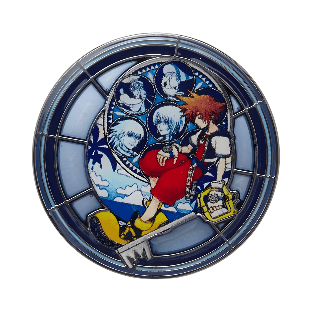 Sora Stained Glass Circle Disney pin