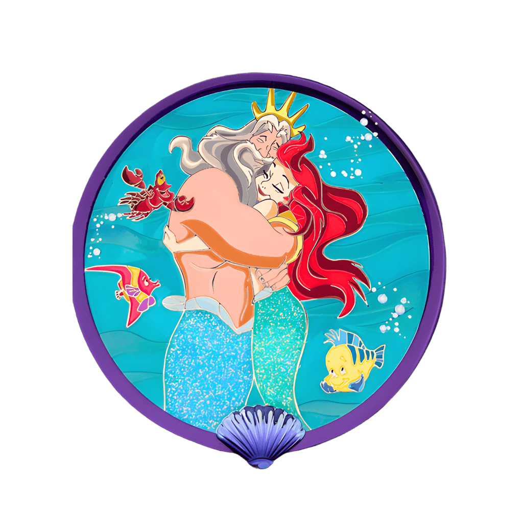 Family Magic - Ariel, King Triton, Flounder, and Sebastian Disney pin