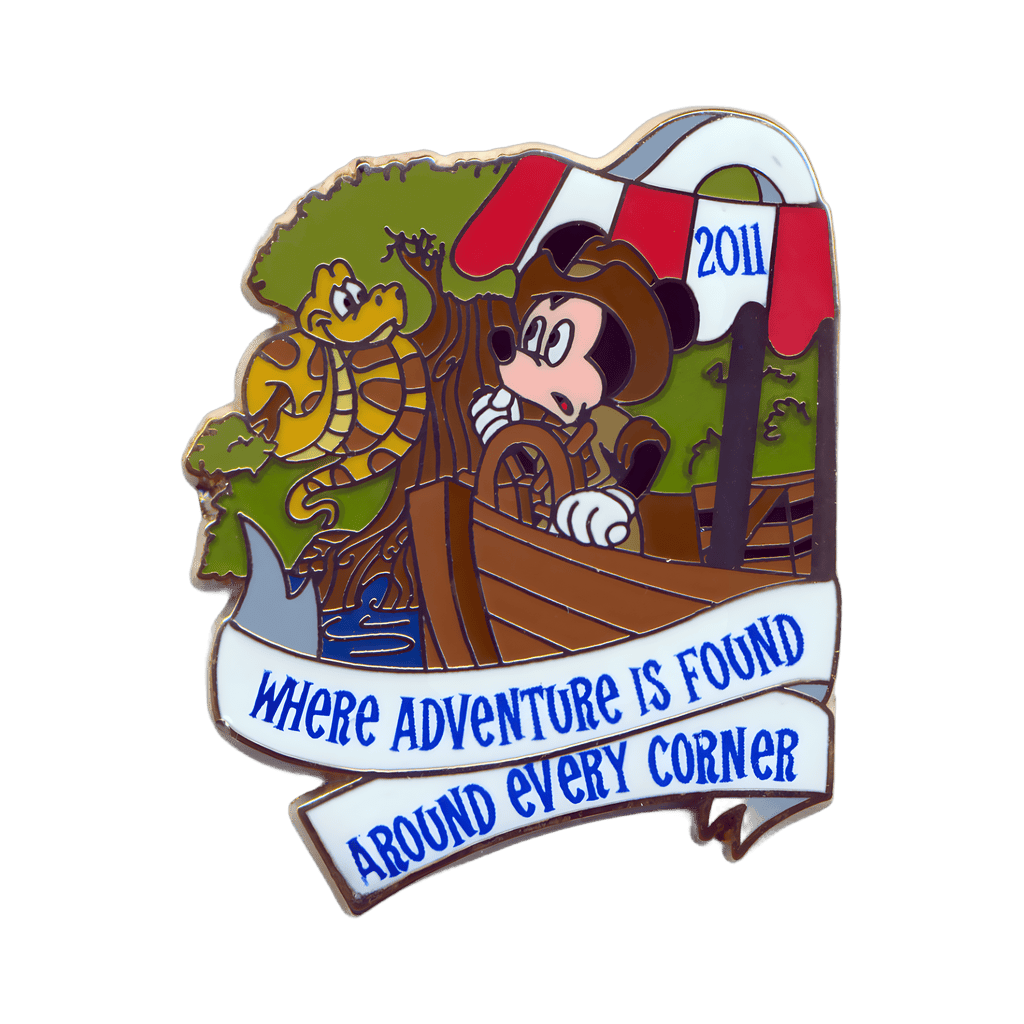 Mickey Mouseon the Jungle Cruise - Where Adventure is Found Around Every Corner Disney pin