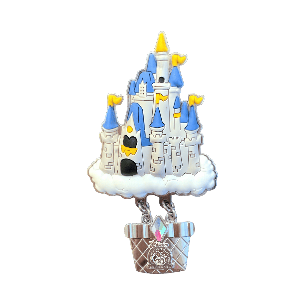 Up, Up and Away! Acrylic Stand Set – Cinderella Castle Balloon Disney pin