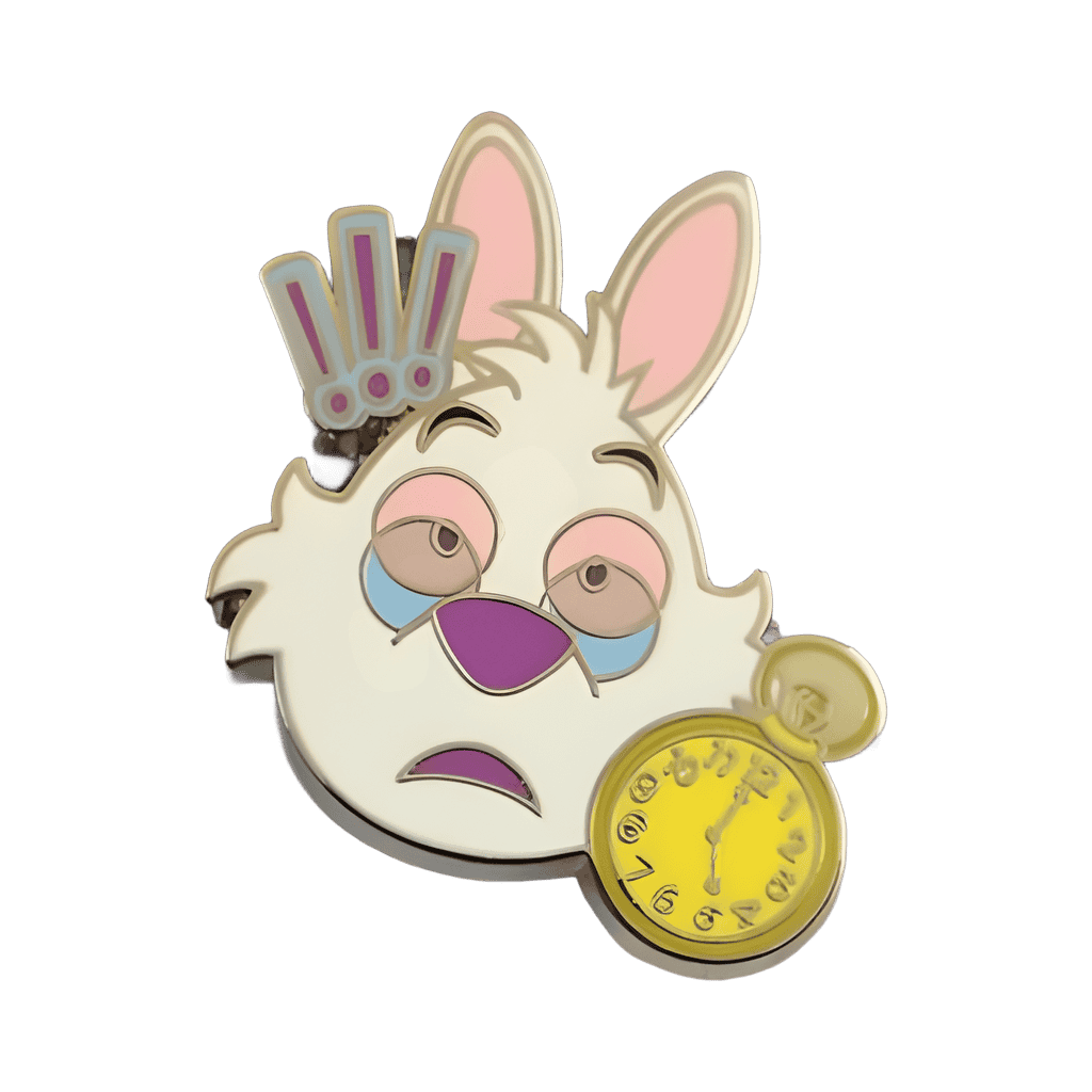 White Rabbit Strartled Disney pin