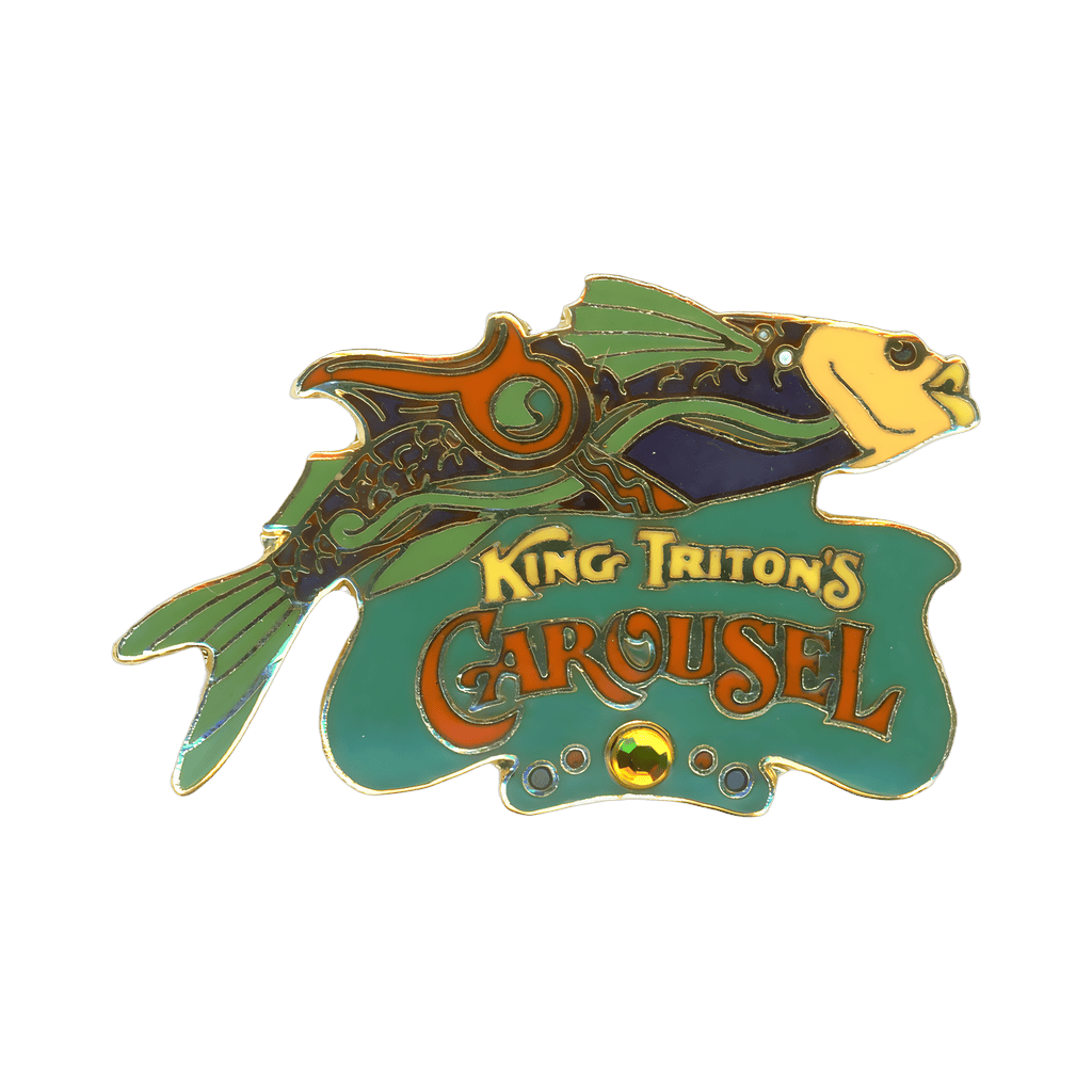 Dark Purple Fish wth Green Fins Disney pin