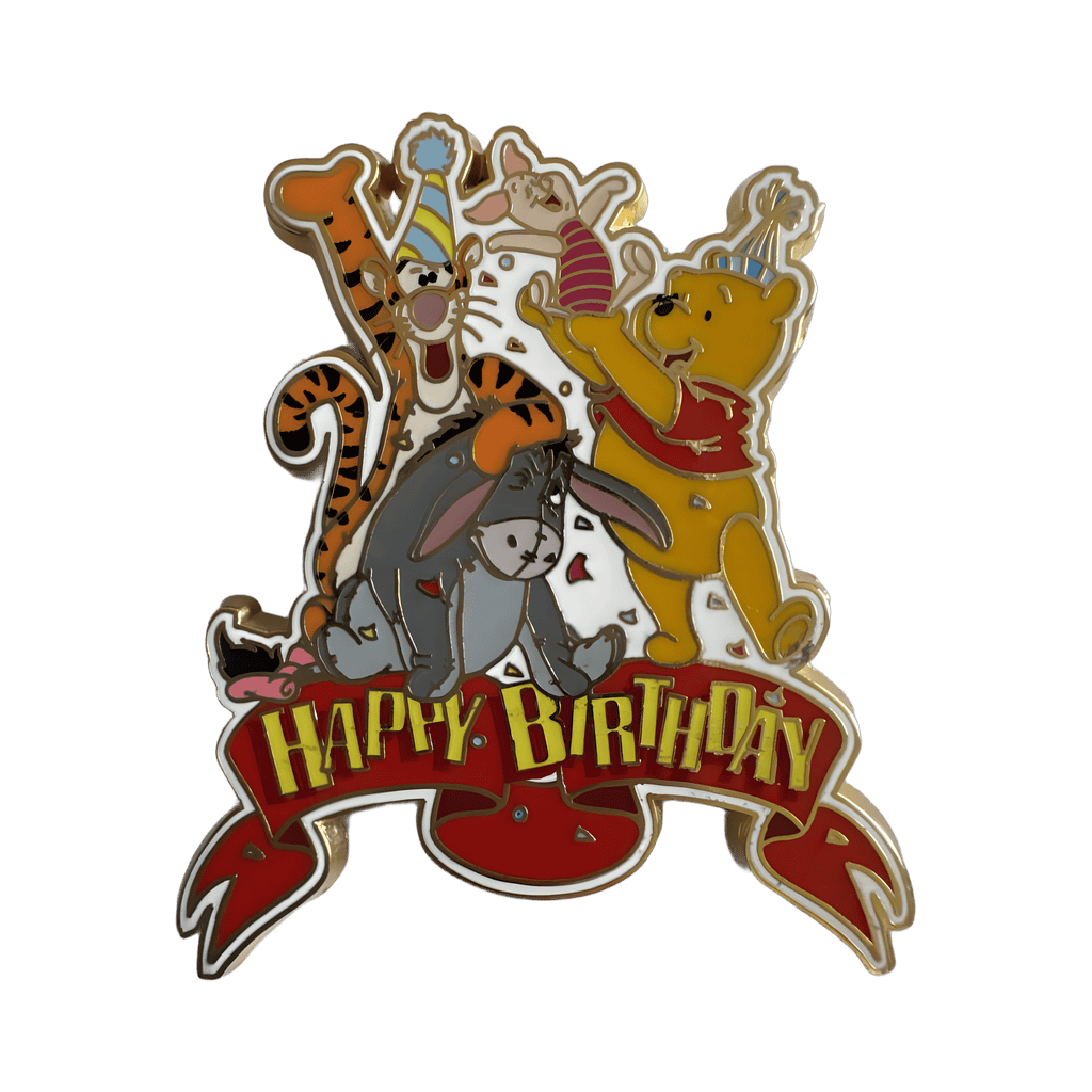 Pooh and Friends Happy Birthday Disney pin